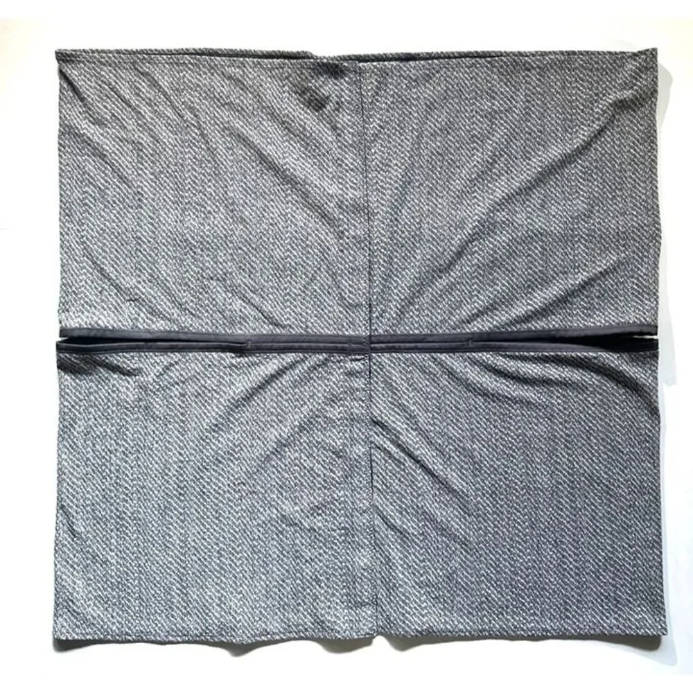 Lululemon Vinyasa WomensConvertible Wrap Scarf Grey Color Herringbone Pattern